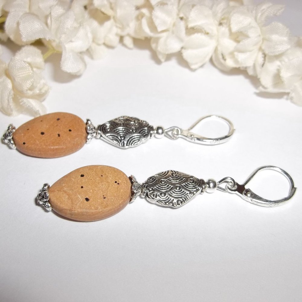 Brown Boho Beaded Earring Set Handmade NWT 5208 - Picture 4 of 8